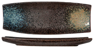 półmisek Black yoru prostokątny; 33x12x3 cm (DxSxW); czarny/niebieski; 3 sztuka / opakowanie