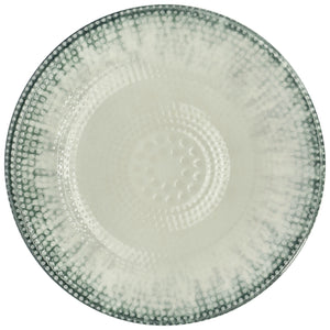 talerz płaski Kuori; 25 cm (Ø); biały/szary/czarny; okrągły; 6 sztuka / opakowanie