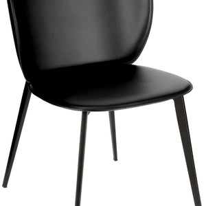 Stuhl Lomi Kunstleder; 47x52x77 cm (SxGxW); siedzisko czarny