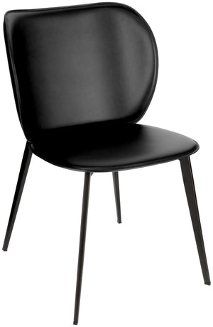Stuhl Lomi Kunstleder; 47x52x77 cm (SxGxW); siedzisko czarny