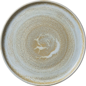 Teller flach Perfect Match Breeze hoher Rand; 26.7x2.2 cm (ØxW); złoto/jasny niebieski/biały; okrągły; 6 sztuka / opakowanie