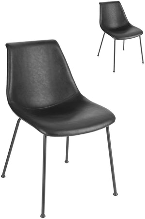 Stuhl Velaro Sitzfläche Kunstleder; 49x62x81 cm (SxGxW); siedzisko czarny