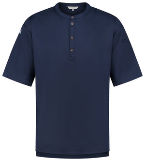 Kochshirt Gorgio; Kleidergröße M; ciemny niebieski