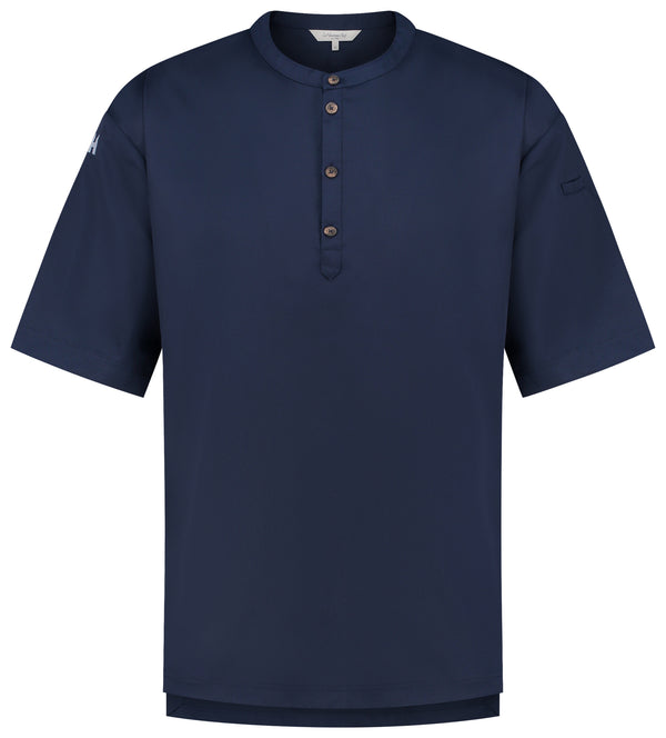 Kochshirt Gorgio; Kleidergröße M; ciemny niebieski
