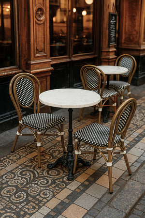 Tischsäule Vintage; 51x51x72 cm (SxDxW); czarny