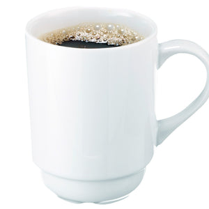 kubek porcelanowy  Yari; 250ml, 7.4x9.2 cm (ØxW); biały; okrągły; 6 sztuka / opakowanie