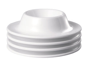  zestaw 4 szt.; 8.5x4.5 cm (ØxW); biały; okrągły; 4 sztuka / opakowanie
