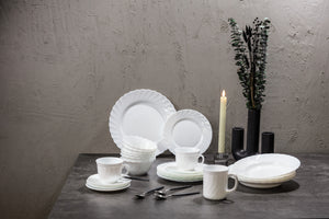 filiżanka do kawy Trianon; 220ml, 8.7x6.6 cm (ØxW); biały; okrągły; 6 sztuka / opakowanie