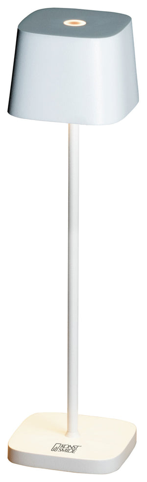 LED Tischleuchte Capri; 10x36 cm (ØxW); biały