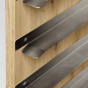 Tablett-Abräumwagen Baristo; 52x59x166 cm (SxGxW); dziki dąb