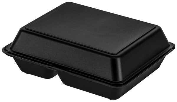 lunch box do wielokrotnego użytku Yari duża; 1200ml, 20.3x25.2x8.4 cm (DxSxW); czarny; prostokątny; 25 sztuka / opakowanie