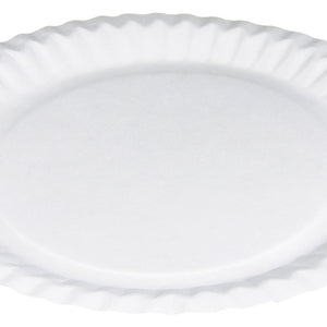 talerz z tektury Party okrągły; 23 cm (Ø); biały; okrągły; 100 sztuka / opakowanie