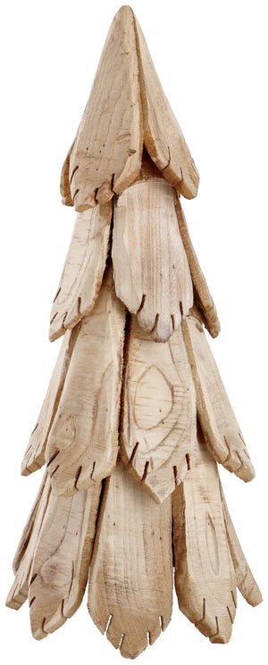drewniana choinka Eskil; 23.5x57 cm (ØxW); naturalny; 1 sztuka / zestaw