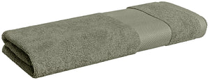 Handtuch Evora Fischgrat Bordüre; 50x100 cm (SxD); kamiennoszary