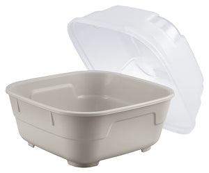 Mehrweg-Menübehälter Goodbowl Tiny XL; 550ml, 14.2x14.2x10.2x10.2 cm (DxSxØxW); piasek; kwadrat; 5 sztuka / opakowanie