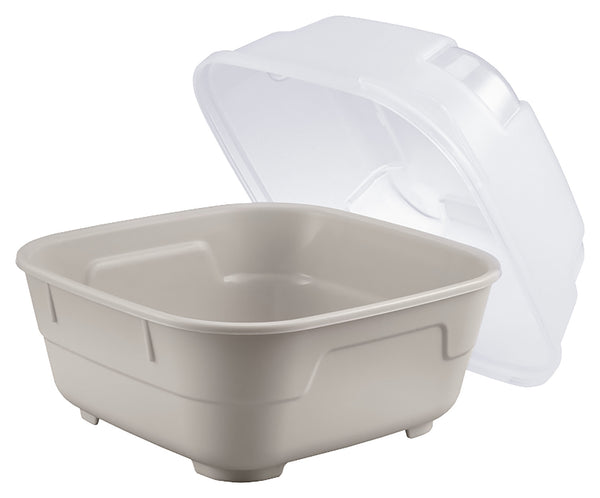 Mehrweg-Menübehälter Goodbowl Tiny XL; 550ml, 14.2x14.2x10.2x10.2 cm (DxSxØxW); piasek; kwadrat; 5 sztuka / opakowanie