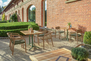 Outdoor-Teak-Tischplatte Mirello rechteckig; 120x80x3 cm (DxSxW); brązowy; prostokątny