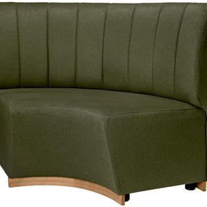 Eckbank Espara rund; 99x99x101 cm (SxGxW); siedzisko zielony