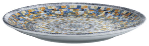 Porzellan Teller flach Terra Mosaic rund; 24.5 cm (Ø); niebieski/biały/pomarańczowy; okrągły; 6 sztuka / opakowanie