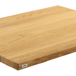 blat z drewna litego Kentucky lakierowany prostokątny ; 80x60x3 cm (DxSxW); dąb/naturalny; prostokątny