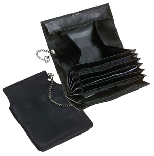 portfel kelnerski Basic; 18.3x9.6 cm (DxS); czarny; prostokątny