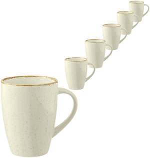 kubek Sidina; 260ml, 7.5x10 cm (ØxW); beżowy; okrągły; 6 sztuka / opakowanie