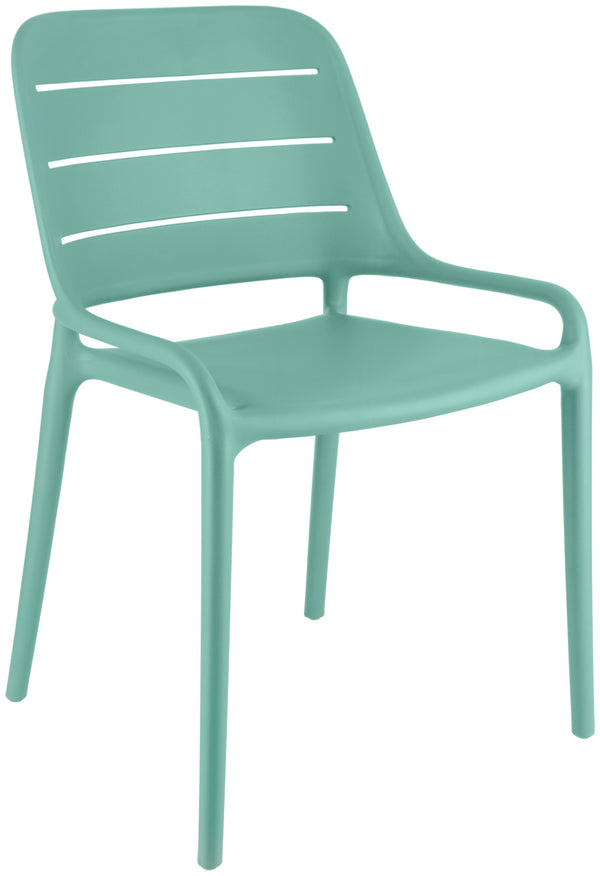 Kunststoff Stuhl Rylon; 52x51.5x82.5 cm (SxGxW); niebieski; 4 sztuka / opakowanie