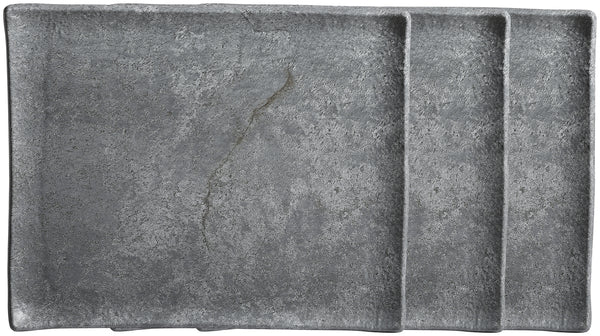 półmisek Clawson z rantem; Größe GN 1/2, 32.5x26.5x2 cm (DxSxW); szary; prostokątny; 3 sztuka / opakowanie