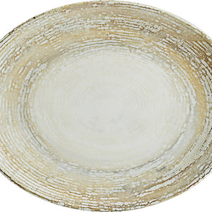 talerz Patera owalny; 25x19 cm (DxS); biały/beżowy; owalny; 12 sztuka / opakowanie
