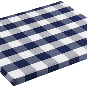 poduszka na krzesło Countryline; 34x39x2.5 cm (SxDxW); niebieski; kwadrat; 4 sztuka / opakowanie