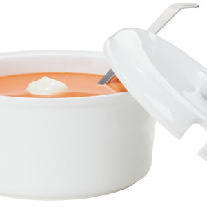 waza do zupy Val; 3000ml, 24.8x15.8 cm (ØxW); biały; okrągły