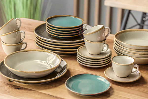 spodek do filiżanki do kawy Glaze; 14.2 cm (Ø); piasek; okrągły; 6 sztuka / opakowanie
