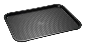 taca do fast foodu; 45x35.5x2.5 cm (DxSxW); czarny; prostokątny