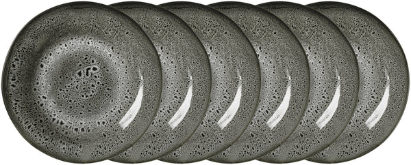 talerz płaski Nano; 26.5 cm (Ø); czarny; okrągły; 6 sztuka / opakowanie
