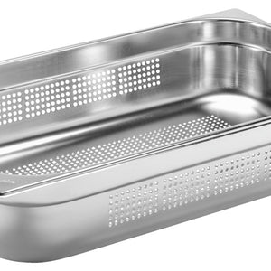 pojemnik GN Basic 1/1 perforowana; Größe GN 1/1, 14000ml, 53x32.5x10 cm (DxSxG); srebro
