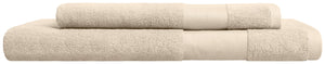 Handtuch Evora Fischgrat Bordüre; 50x100 cm (SxD); beżowy