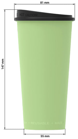 kubek do wielokrotnego użytku Michigan z pokrywką; 400ml