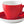 spodek do filiżanki do kawy Joy; 14 cm (Ø); czerwony; okrągły; 6 sztuka / opakowanie