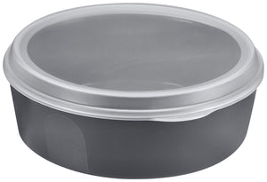 Mehrweg-Behälter Food Bowl; 1200ml, 20x6 cm (ØxW); szary; okrągły; 12 sztuka / opakowanie