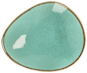 talerz płaski Sidina organiczny; 21x17.7 cm (DxS); turkusowy; organiczny; 6 sztuka / opakowanie