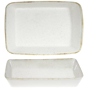 Buffetschale Hints Barley White rechteckig; 3500ml, 38x25x6.2 cm (DxSxW); biały/brązowy; prostokątny; 4 sztuka / opakowanie