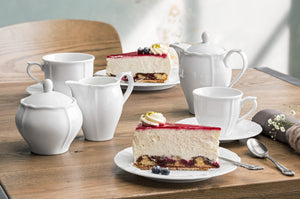 dzbanek do herbaty Amely z pokrywką; 1000ml, 11.5x20 cm (ØxW); biały; okrągły; 4 sztuka / opakowanie