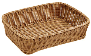 koszyk Igato prostokątny; 40x30x10 cm (DxSxW); brązowy; prostokątny