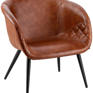 fotel Yankee; 75x68x75.5 cm (SxGxW); siedzisko koniak, stelaż czarny