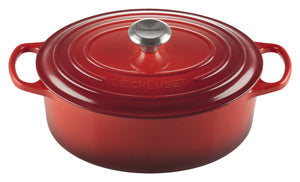Bräter Signature oval; 4700ml, 37.8x24x17 cm (DxSxW); ciemny czerwony; owalny