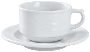 filiżanka do kawy Kiara; 190ml, 8.5x6 cm (ØxW); biały; okrągły; 6 sztuka / opakowanie