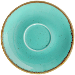 spodek do filiżanki do espresso Sidina; 12x2.5 cm (ØxW); turkusowy; okrągły; 6 sztuka / opakowanie