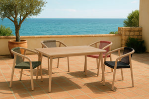 Outdoor-Stuhl Kando; 58x58x75 cm (SxGxW); siedzisko antracyt