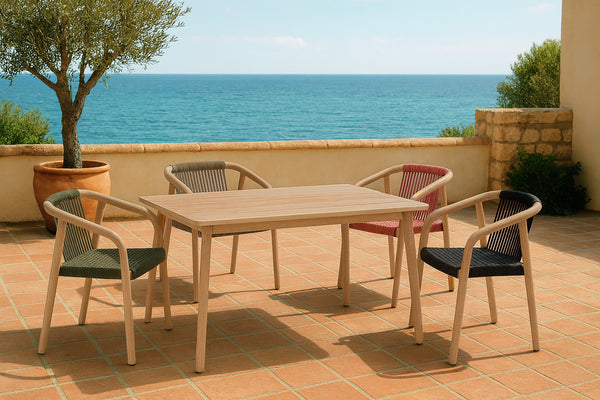 Outdoor-Stuhl Kando; 58x58x75 cm (SxGxW); siedzisko antracyt