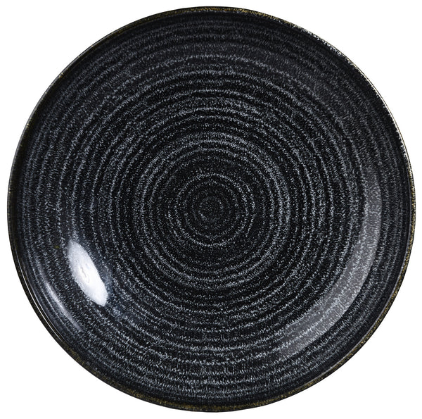 talerz głęboki Studio Prints Charcoal Black Coupe; 426ml, 18.2x3 cm (ØxW); czarny; okrągły; 12 sztuka / opakowanie